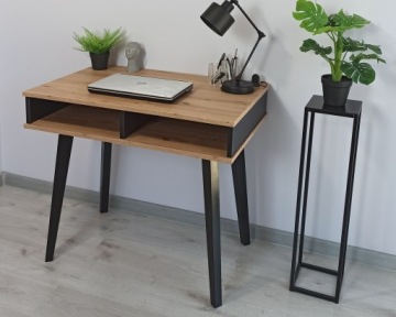 СТОЛ MODERN RUMBA II LOFT, ДУБ ARTISAN, ЧЕРНЫЙ