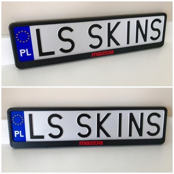 Рамка номерного знака MAZDA / 2 шт.