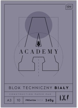 BLOK TECHNICZNY A3 10 KARTEK PREMIUM ACADEMY