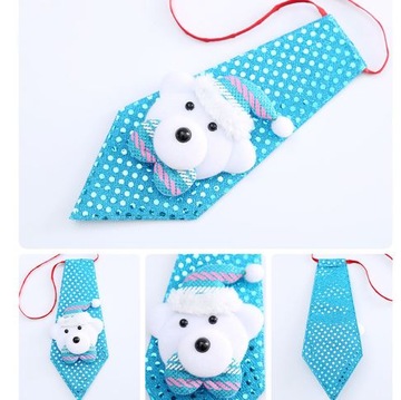 Рождественский галстук-мишка для мальчика