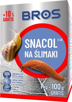 BROS TRUTKA ŚRODEK NA ŚLIMAKI 1kg + 100g GRANULAT