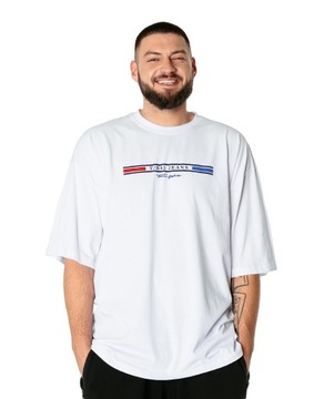 Duży Podkoszulek Koszulka T-shirt Męski Tshirt Duże Rozmiary 3001-01 r 8XL