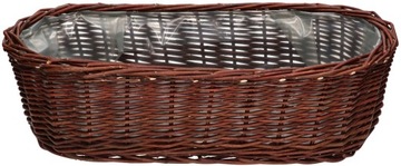 КОРЗИНА, ПЛЕТЕНЫЙ ЦВЕТОЧНЫЙ ГОРШОК, КРЫШКА 50, ДЕРЕВЯННАЯ КОРЗИНА