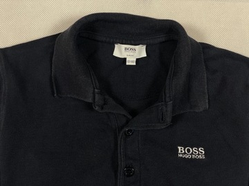 Hugo Boss Polo Dziecięce Męskie Granat Logo 10Y