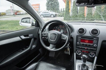 Audi A3 8P Hatchback 3d 2.0 TDI CR 140KM 2010 Audi A3 Sportback Lift 2.0TDI 140KM Automat Skóra Led Koła 18 Łopatki Xenon, zdjęcie 24
