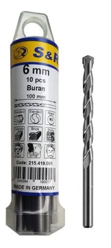 WIERTŁO CYLIN. DO BETONU BURAN 6X150 ZEST. 10 SZT.