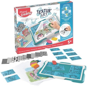 Креативная игрушка в подарок Creativ Textur'Art доска с трассировкой Maped