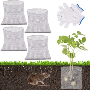 Корзина для защиты корней растений, металлическая сетчатая сумка высокой плотности для картофеля, лилий