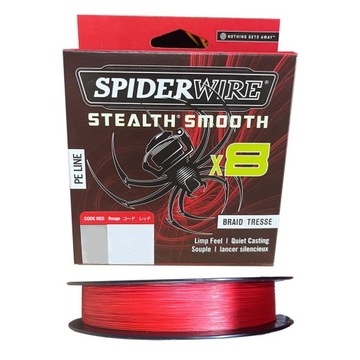Plecionka Spiderwire Stealth Smooth8 X8 PE BRAID 0,06mm x 150m Czerwona