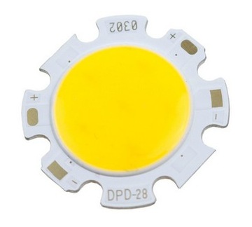 Dioda Moduł COB LED 7W biały ZIMNY 6500K 28mm 21V