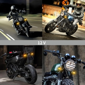 МИНИ ИНДИКАТОРЫ БЛОХ УНИВЕРСАЛЬНЫЕ M8 HOMOLOG E24 СИЛЬНЫЙ СВЕТ 4 ШТ