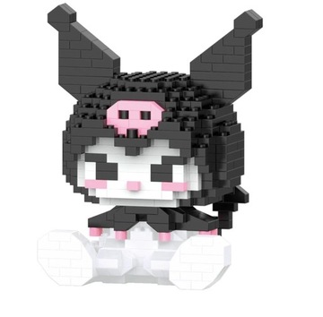 Klocki Hello Kitty Kotek Figurka Kuromi Duży Box 396 elementów