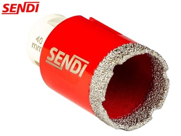 Otwornica diamentowa SENDI Fi 40 mm M14 na sucho