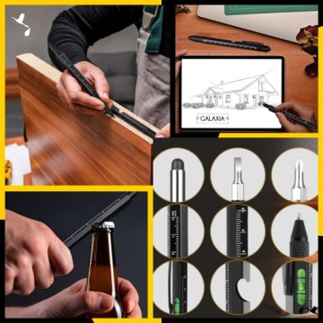 МНОГОФУНКЦИОНАЛЬНАЯ ДЛИНА 9 В 1 МУЛЬТИТУЛ Ручка Факел Уровень Отвертка