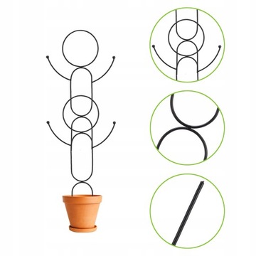 ПОДДЕРЖКА ПЕРГОЛЫ ДЛЯ ЦВЕТОВ КРУГ 42СМ