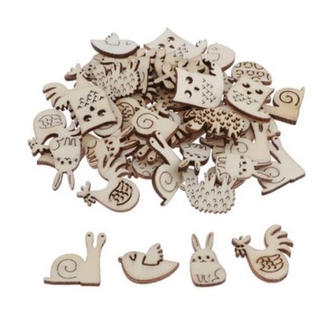 Scrapbook Embellishments Wood Slice Wood 4 Pcs