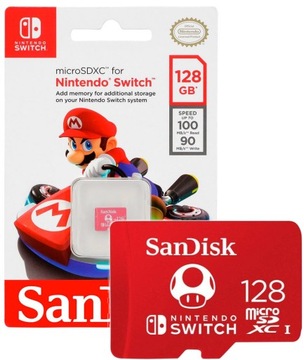 Карта microSD SanDisk Nintendo Switch 128 ГБ