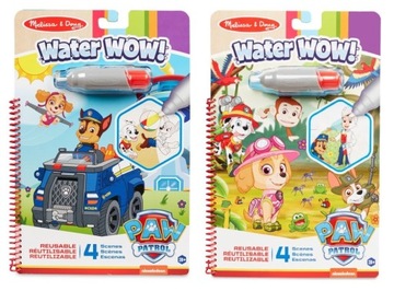 PSI PATROL Kolorowanka Malowanka wodna ZESTAW 2szt WaterWow dla dzieci