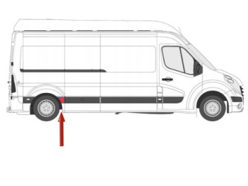 НАКЛАДКА БОКОВАЯ для RENAULT MASTER III MOVANO, ПРАВАЯ