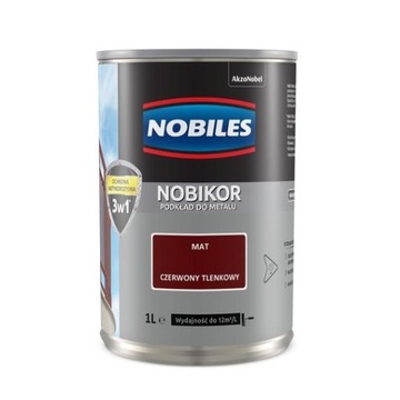 Nobikor 1L CZERWONY TLENKOWY unikor podkład minia