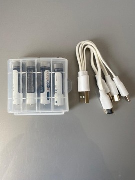 Аккумуляторы AAA USB-C, Литиевые аккумуляторы Keenstone 900 мВтч 4шт.