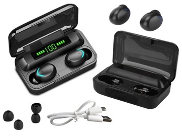 НОВЫЕ БЕСПРОВОДНЫЕ НАУШНИКИ BLUETOOTH 5.1 + СВЕТОДИОДНЫЙ ДИСПЛЕЙ POWERBANK