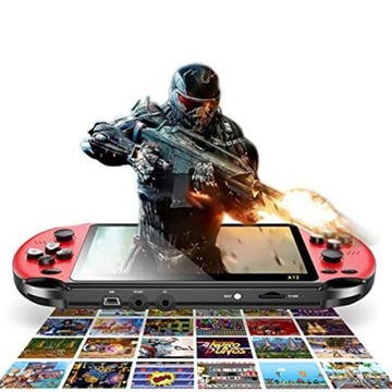 ПОРТАТИВНАЯ ИГРОВАЯ КОНСОЛЬ X12PLUS С ДВОЙНЫМ ДЖОЙСТИКОМ 7 ДЮЙМОВ