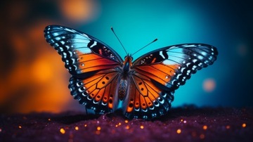 MOTYL - naklejka na ścianę 50 cm K841