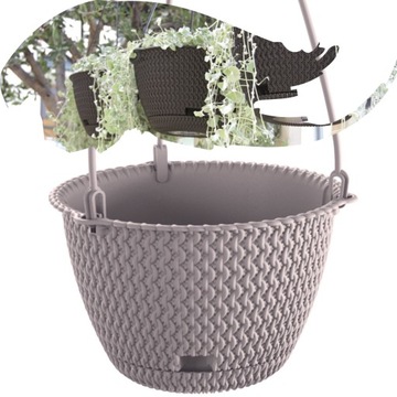 Doniczka wisząca SPLOFY śr. 27CM MOCCA
