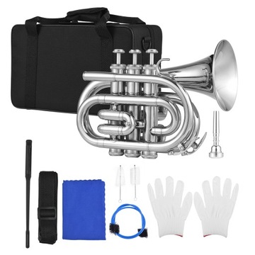 Bb Trumpet Мини-карманная труба с мундштуком
