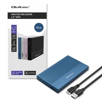 QOLTEC 52276 Синий дисковый корпус