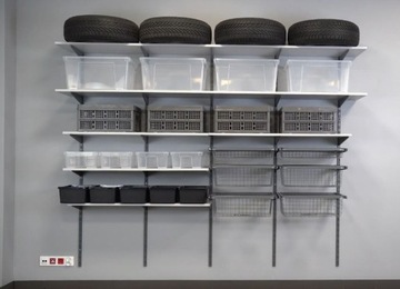 System regałowy Integri SZYNA PIONOWA MONTAŻOWA pojedyn. WLS 1000 ANTRACYT