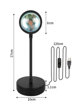 LAMP PROCETOR Имитация радуга светодиодные фоновые фотографии USB