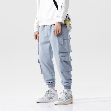 Men Sweatpants Hip Hop Streetwear Cargo Pants Spri