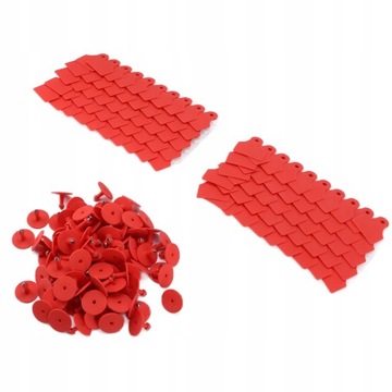 100 zestaw plastikowy identyfikator zwierząt