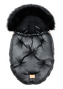 FLOO zimowy śpiworek ALASKA futerko Black/Black