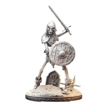 Skeleton - sword and shield - PRIMAL Collectibles - Druk 3D