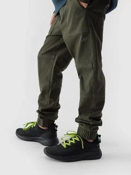 БРЮКИ ДЛЯ МАЛЬЧИКОВ 4F ДЖОГГЕРЫ ДЛЯ ДЕТЕЙ, ХЛОПОК AW23M412