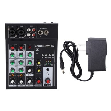 audio mixer 4 channel bluetooth usb with reverb effect for home studio us p