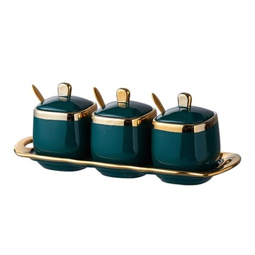 3 . Ceramiczny pojemnik na sól i cukier, zestaw