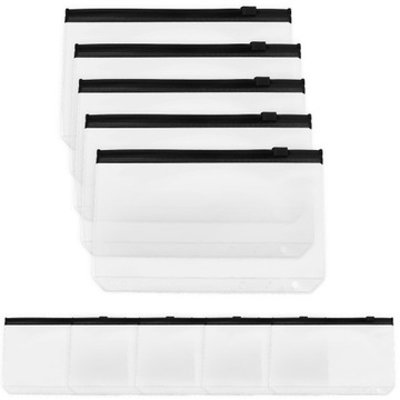 Segregatory na karty zapinane na zamek Kolorowe teczki na dokumenty 10 szt