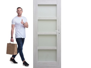 DRZWI WEWNĘTRZNE WINDOOR PRODUCENT BEZPRZYLGOWE / PRZYLGOWE model DRACO