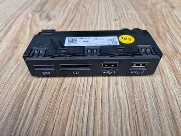 Audi A7 Czytnik, Gniazdo USB,SIM,SD 4N0035736A