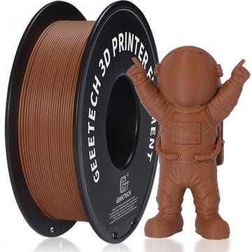 Filament Geeetech PLA Matte 1000 g Brązowy Mat Brown Matte