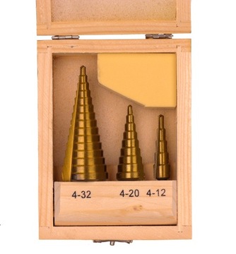 СВЕРЛО HSS TYTAN СТУПЕНЧАТОЕ КОНИЧЕСКОЕ СВЕРЛО 3 шт.