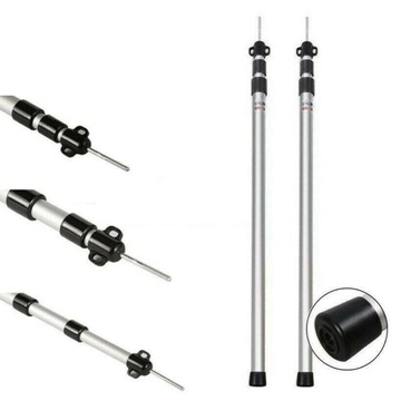 2 АЛЮМИНИЕВЫХ ПРОЧНЫХ СКЛАДНЫХ СТОЙКИ ДЛЯ ТЕНТЫ ПОДДЕРЖИВАЮТ И КРЕПЛЯЮТ ПАЛАТКУ