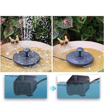 ЭФФЕКТИВНЫЙ СОЛНЕЧНЫЙ САДОВЫЙ ФОНТАННЫЙ НАСОС ДЛЯ ПРУДА + 6 НАСОСОК