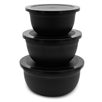 Набор из 3-х мисок с крышками, наборы емкостей, миски из нержавеющей стали, 3 шт.