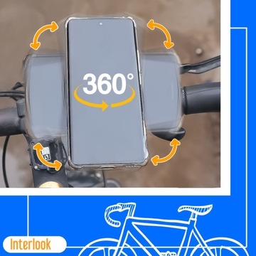 ПОДСТАВКА ДЛЯ ВЕЛОСИПЕДА РУЧКА С ЧЕТЫРЕХ ЗАМКОМ ДЛЯ ТЕЛЕФОНА, РЕГУЛИРУЕМАЯ MTB