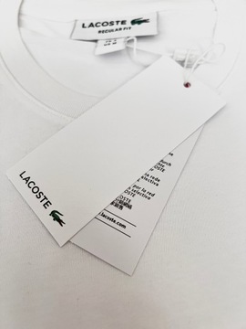 T-shirt koszulka męska okrągły dekolt Lacoste rozmiar L 100% bawełna